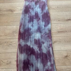 Zara Purple and Gray Tie-Dye Maxi Dress